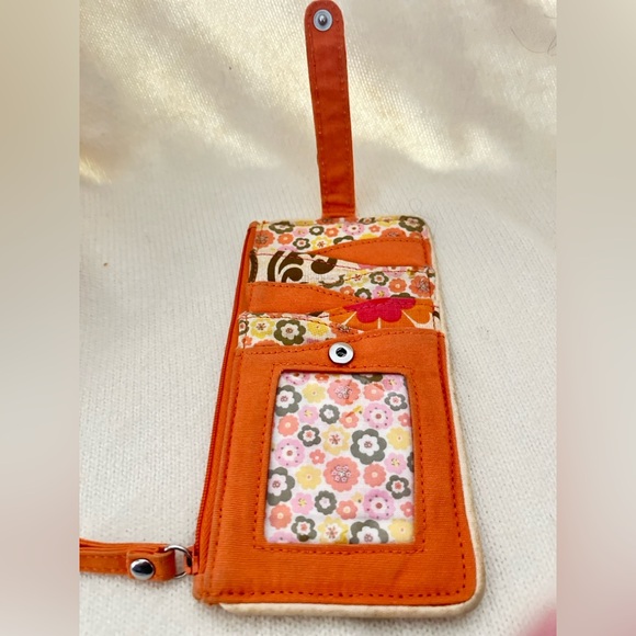 Vera Bradley Vibrant Orange Wallet - Picture 3 of 5